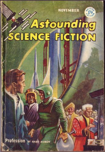 Capa de Astounding Science Fiction, novembro de 1957